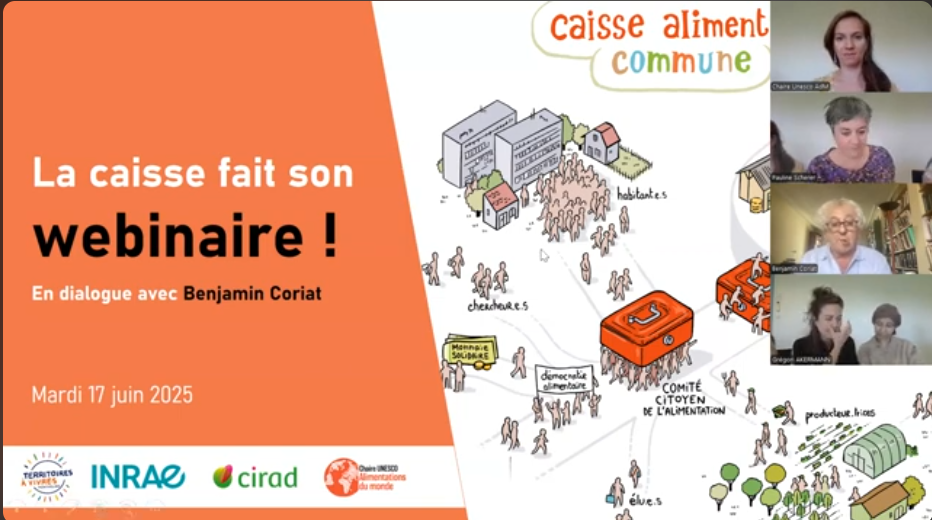 Webinaire de la Caisse alimentaire commune : présentation des résultats de recherche et échange avec Benjamin Coriat